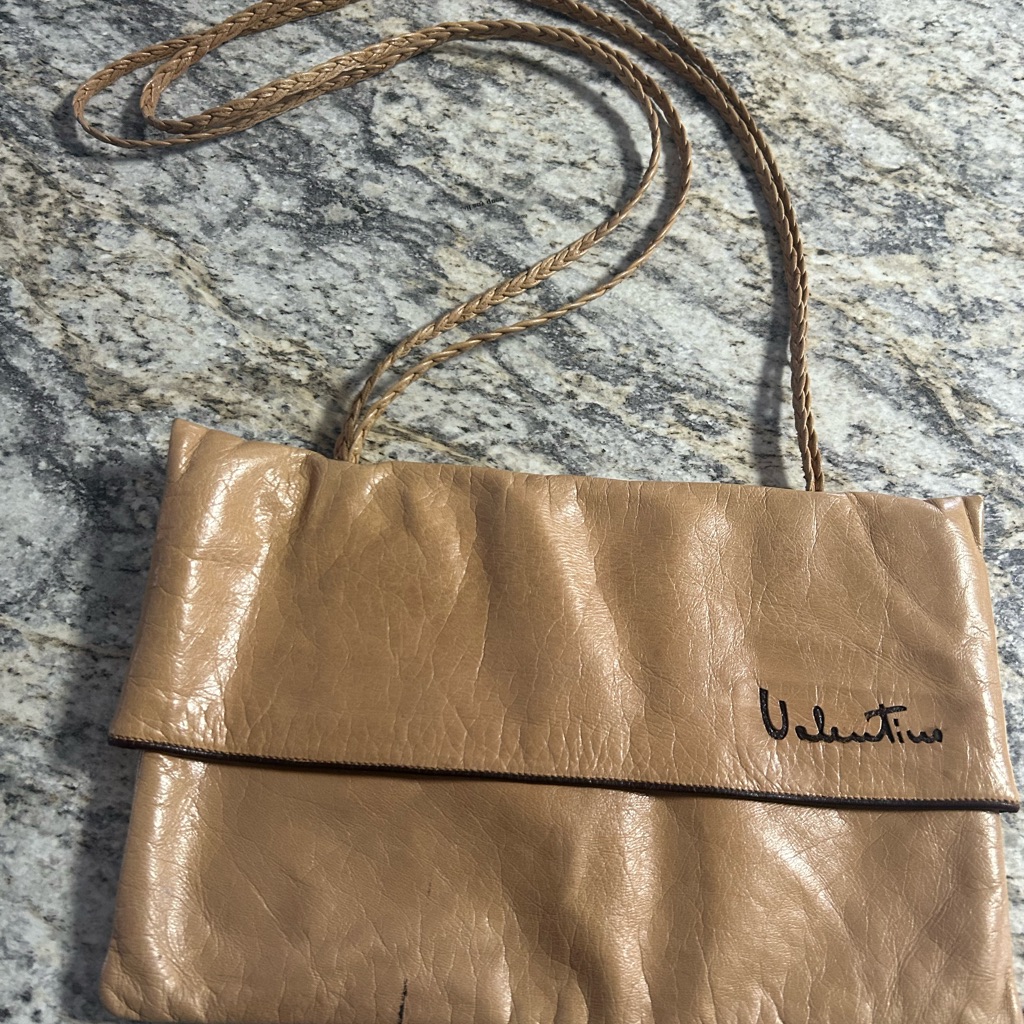 Valentino Beige Wristlet Clutch